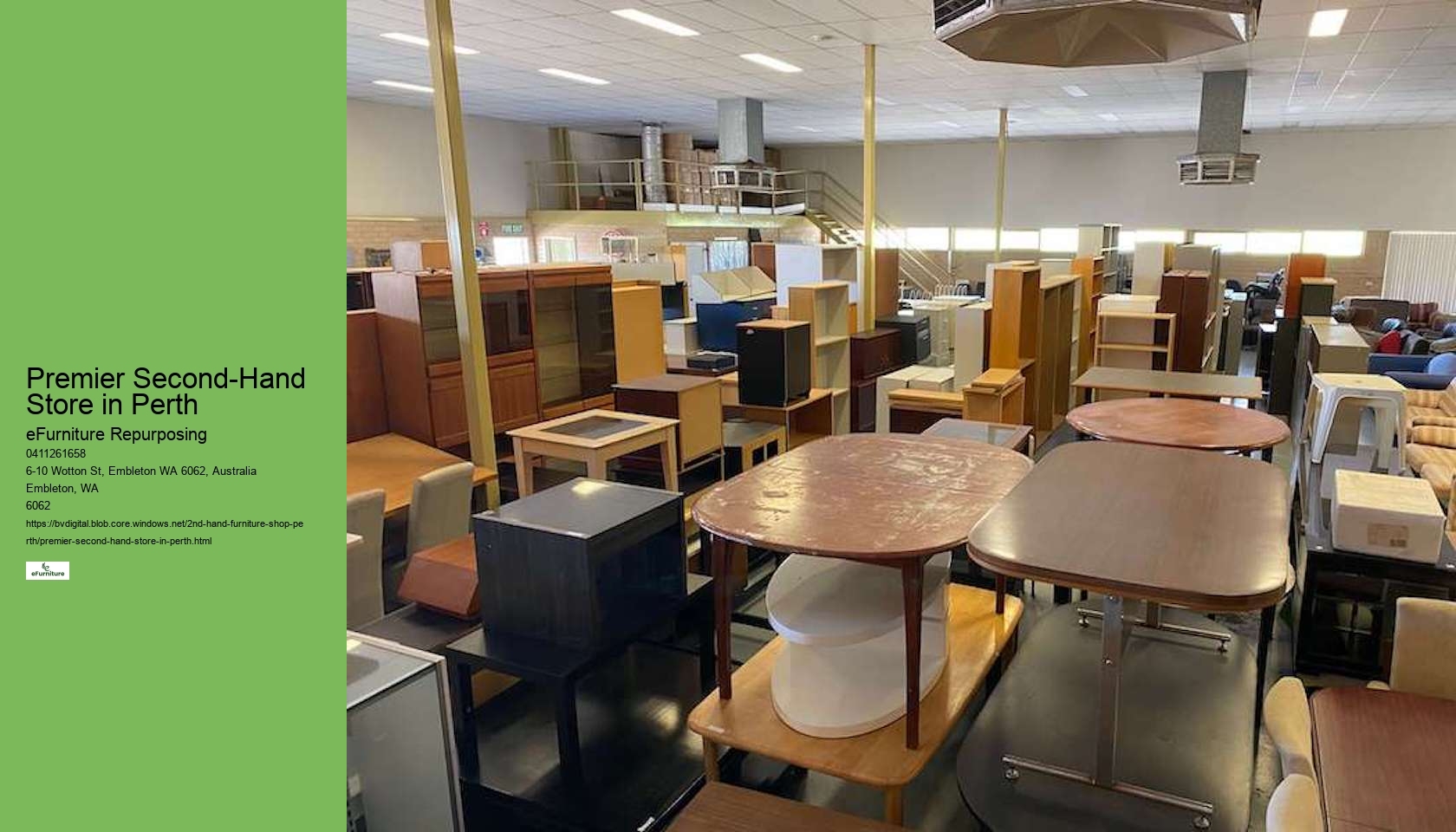 Eco-Conscious Used Furniture Perth