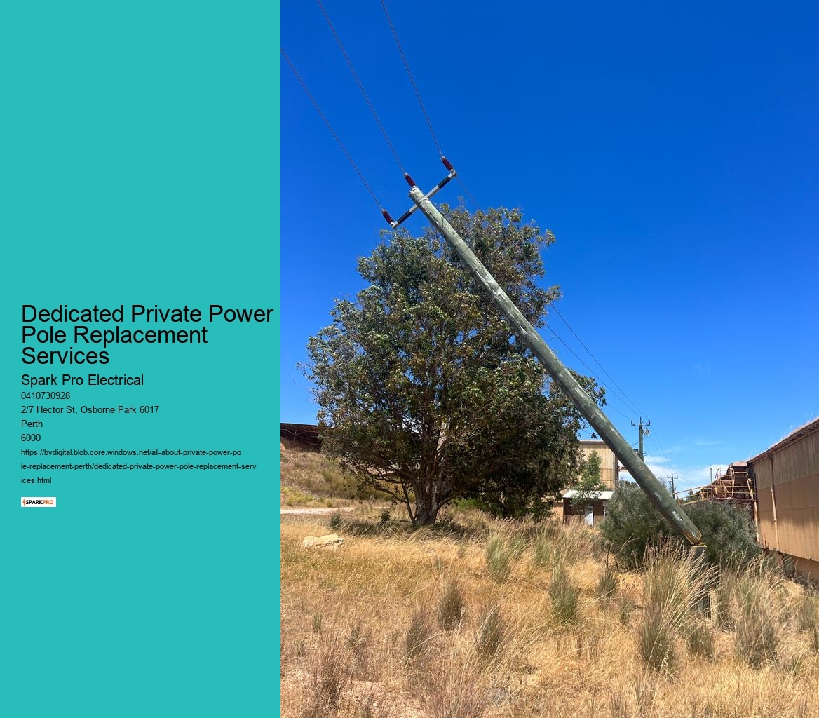 Dedicated Private Power Pole Replacement Services