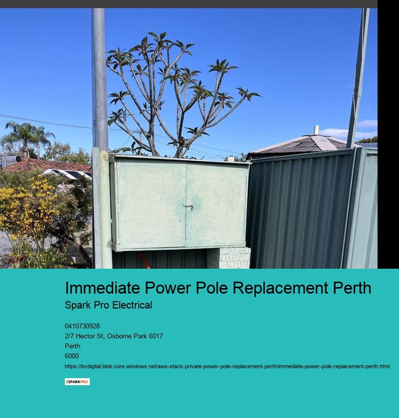 Innovative Power Pole Replacement in Perth