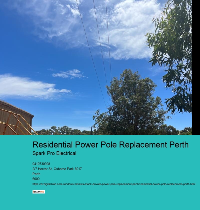 Residential Power Pole Replacement Perth