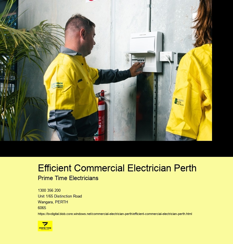 Certified Commercial Electrician Perth Contractors
