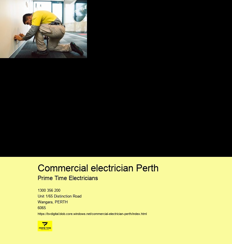 Reliable Commercial Electrician Perth Contractors