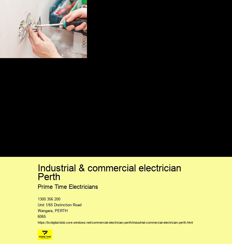Efficient Commercial Electrician Perth Team