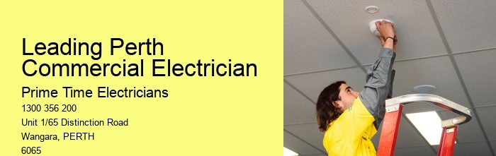 Reputable Commercial Electrician Perth Team