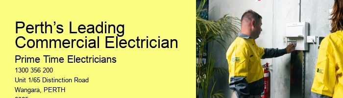Affordable Commercial Electrician Perth Contractors