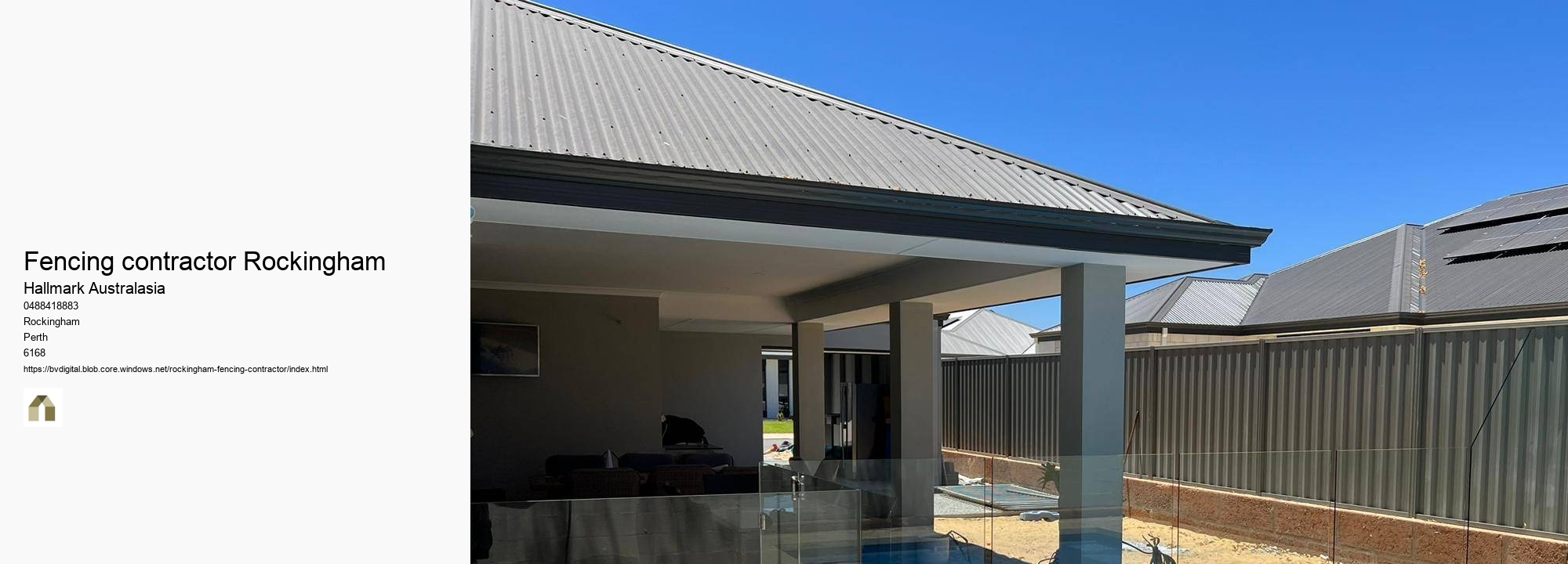Fencing contractor Rockingham